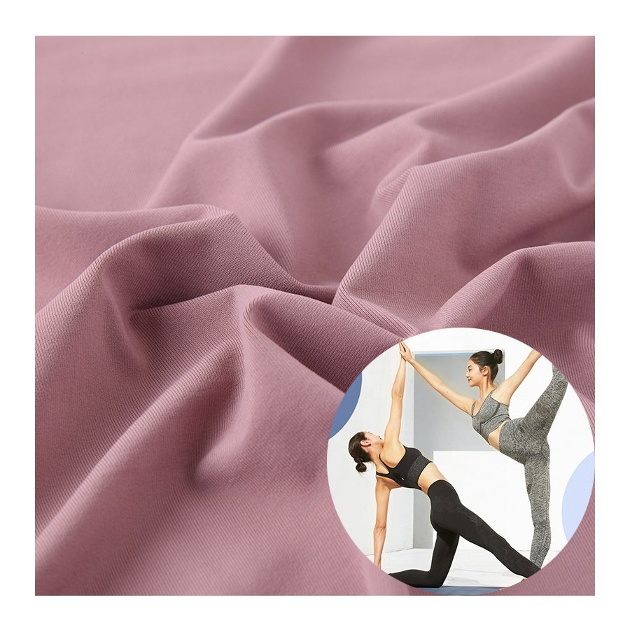 4 Way Stretch Double Faced Wicking Stretch Poly Spandex Costumes Quick-dry Organic Anti Bacterial Yoga Legging Fabric