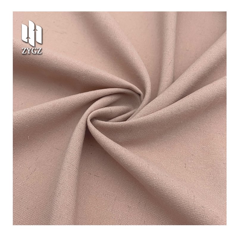 Elegant 87%Polyester 7%Linen 6%Spandex Stretch Fashion Fabric Wholesale for Autumn Women's Dress Clothing T-shirt