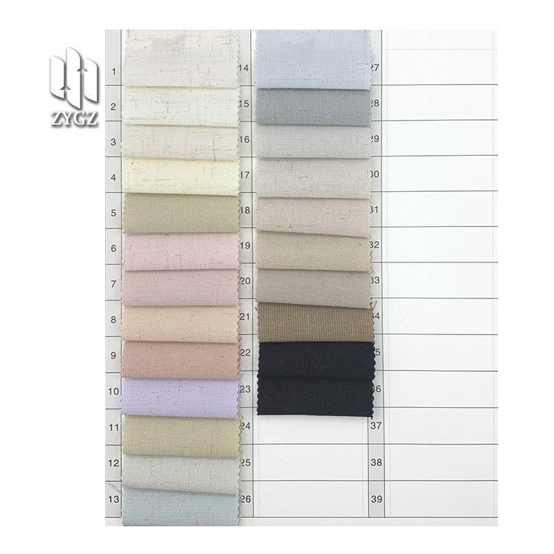 Elegant 87%Polyester 7%Linen 6%Spandex Stretch Fashion Fabric Wholesale for Autumn Women's Dress Clothing T-shirt