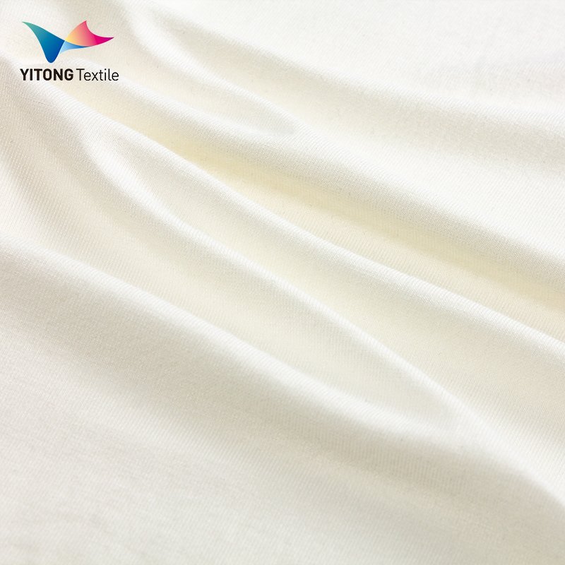 180 gsm Anti-Bacterial Bamboo Fabric 95% Bamboo 5% Spandex Fabric for T-shirt Loungewear Clothing