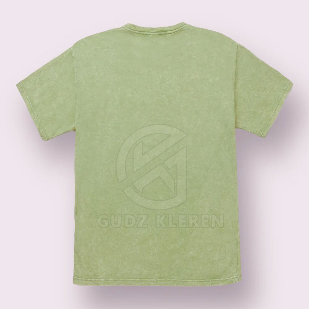 Classic Trendy Acid Washed Stone Washed T Shirts for Men Women New Style 100% Cotton Soft Stretchable Multi Colors Bamboo Print