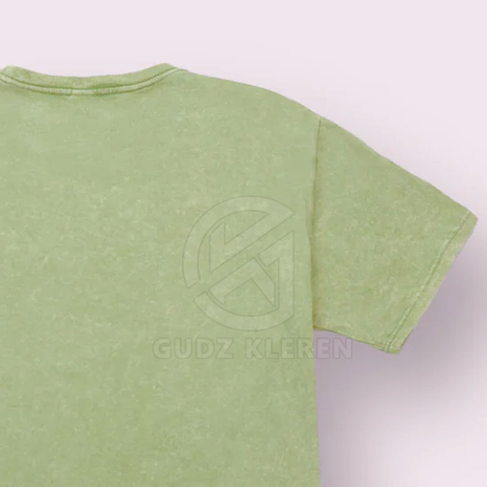 Classic Trendy Acid Washed Stone Washed T Shirts for Men Women New Style 100% Cotton Soft Stretchable Multi Colors Bamboo Print