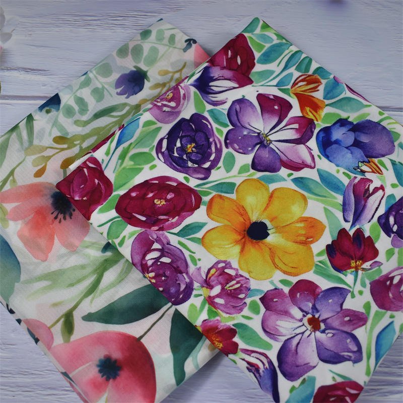 NO MOQ Custom printing chiffon satin organza fabric 100% Polyester Woven Printing Fabric