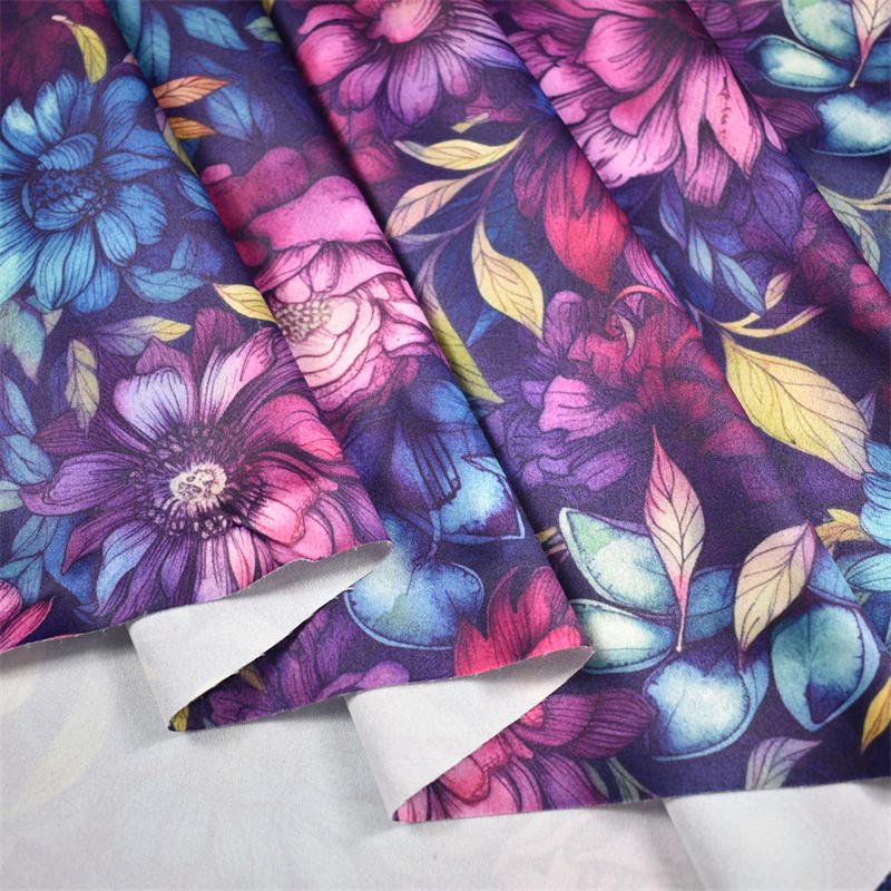 NO MOQ Custom printing chiffon satin organza fabric 100% Polyester Woven Printing Fabric