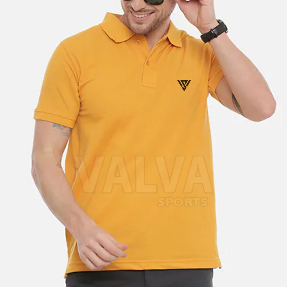 High Quality Customized Men's Polo T-Shirts Quick Dry Knitted Fabric with Printed Pattern Plus Size Options Available