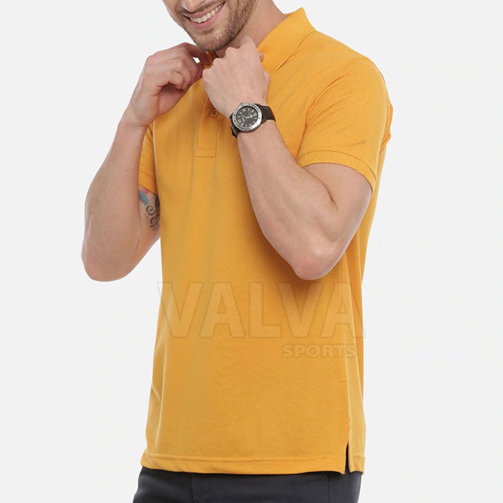 High Quality Customized Men's Polo T-Shirts Quick Dry Knitted Fabric with Printed Pattern Plus Size Options Available