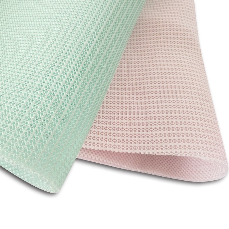 newest Refreshing 100% Polyester Air Mesh Fabric For Sport Shoes,Bag, Spacer Mesh can add pvc coated