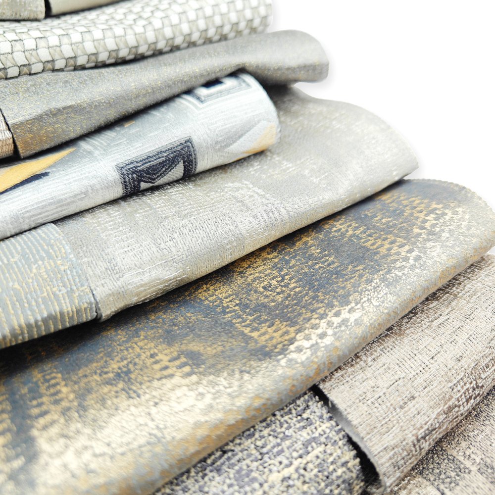 Classic L-Shape Moroccan Sofa Fabric for 2024 Eco-Friendly Soft Polyester Flax Linen Jacquard Upholstery Fabric Knitted Technics