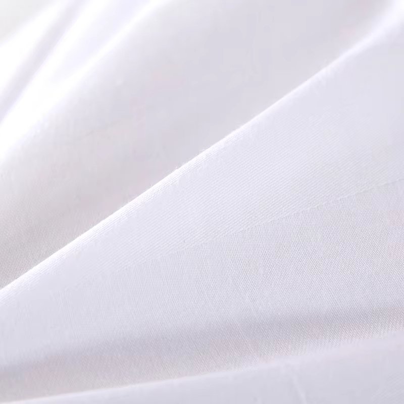 1Set Luxury 100_ Egypt Cotton Gray 5 Stars Hotel Bedding Set Pure Cotton Satin Strip Bed Line Duvet Cover Sheet 3_4pcs