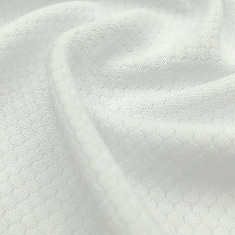 Quick dry 100 polyester Anti-UV knitting mesh fabric for sport T-shirt