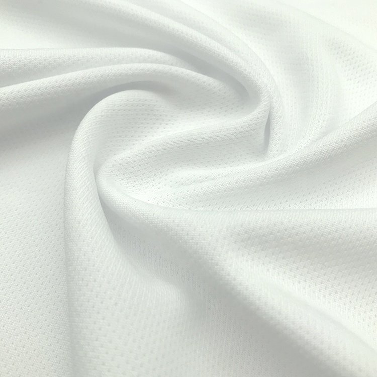 Quick dry 100 polyester Anti-UV knitting mesh fabric for sport T-shirt