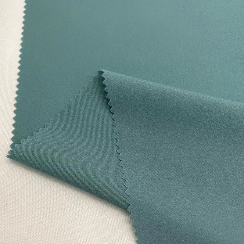 New design comfortable soft lightweight woven 100Polyester twill mint blue Chiffon Fabric