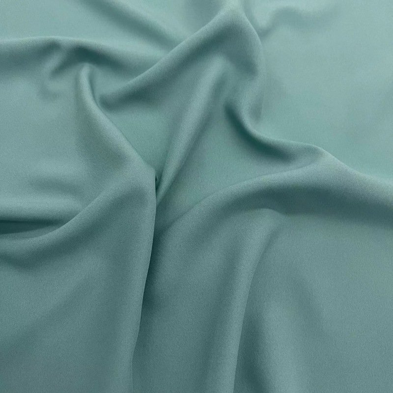 New design comfortable soft lightweight woven 100Polyester twill mint blue Chiffon Fabric