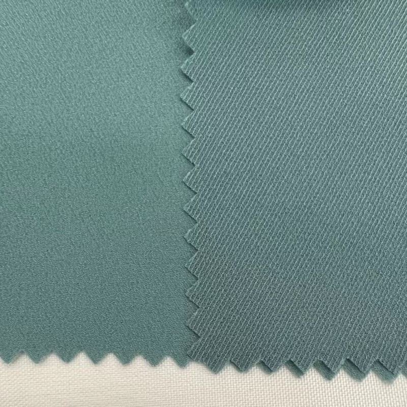 New design comfortable soft lightweight woven 100Polyester twill mint blue Chiffon Fabric