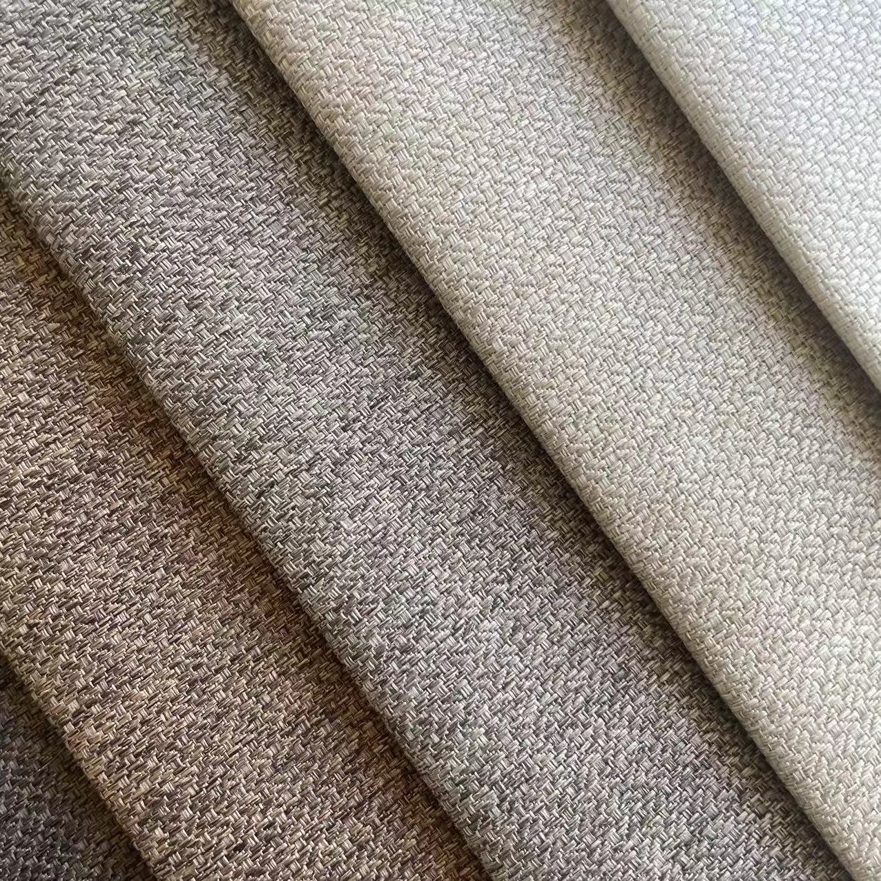 100% polyester flame retardant linen fabric for bed, sofa upholstery
