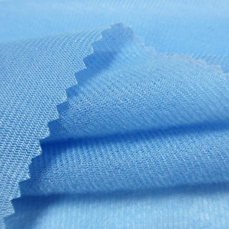 Abrasion resistance 100gsm tricot loop knit fabric velcr0 hook and loop fabric glued