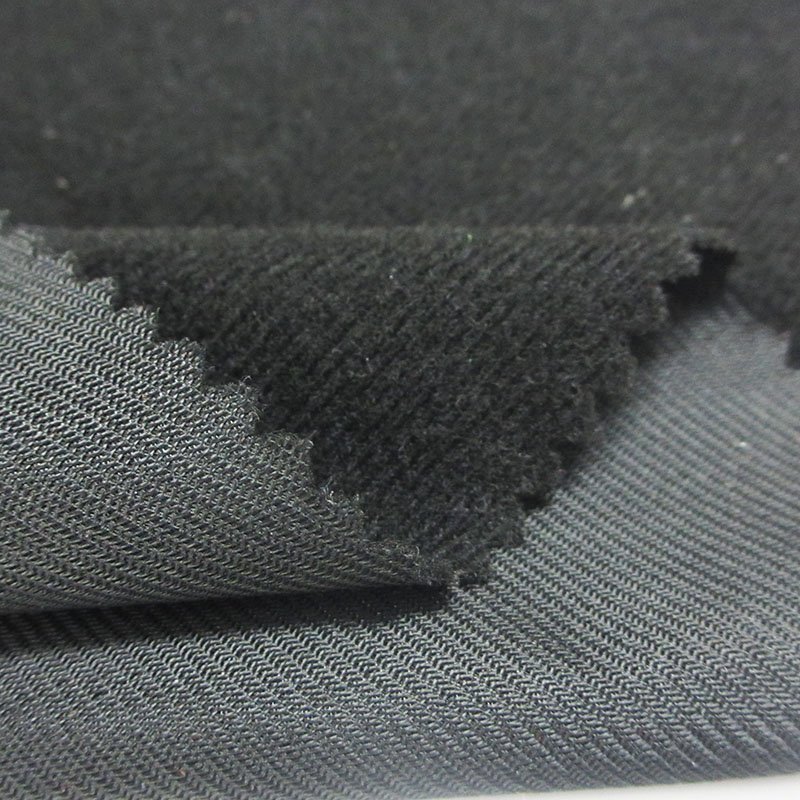 Abrasion resistance 100gsm tricot loop knit fabric velcr0 hook and loop fabric glued