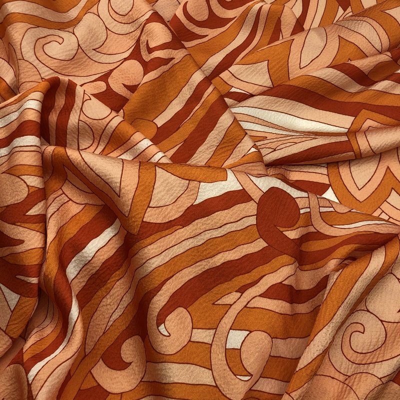 100% Polyester Digital Printed Bubble Satin Crepe Print Fabric Wedding Garments Suits Underwear Blackout Fluorescent Fusible