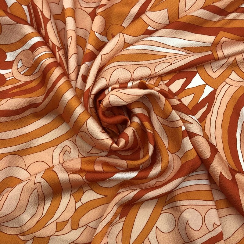 100% Polyester Digital Printed Bubble Satin Crepe Print Fabric Wedding Garments Suits Underwear Blackout Fluorescent Fusible