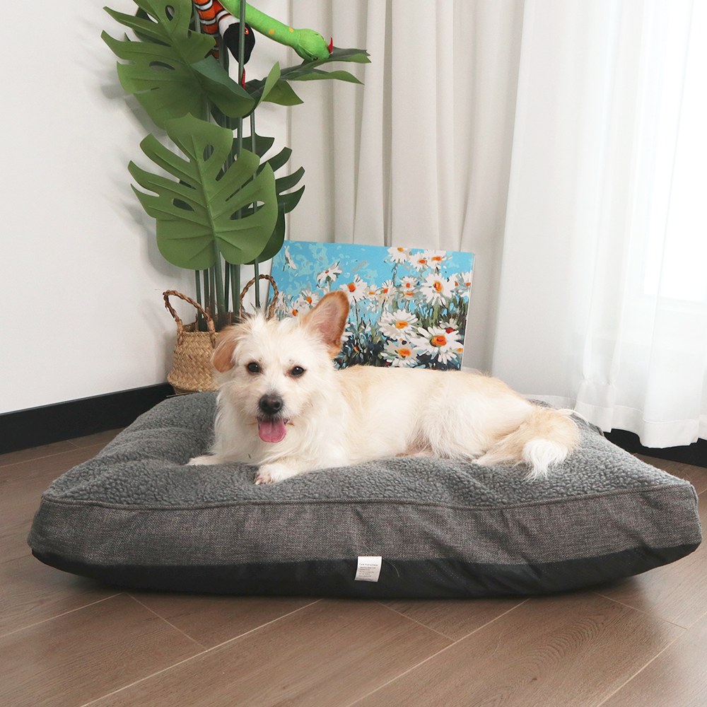 Petopia giant chew proof larger aesthetic shape calming dog bed 2024 washable custom logo cover supplies