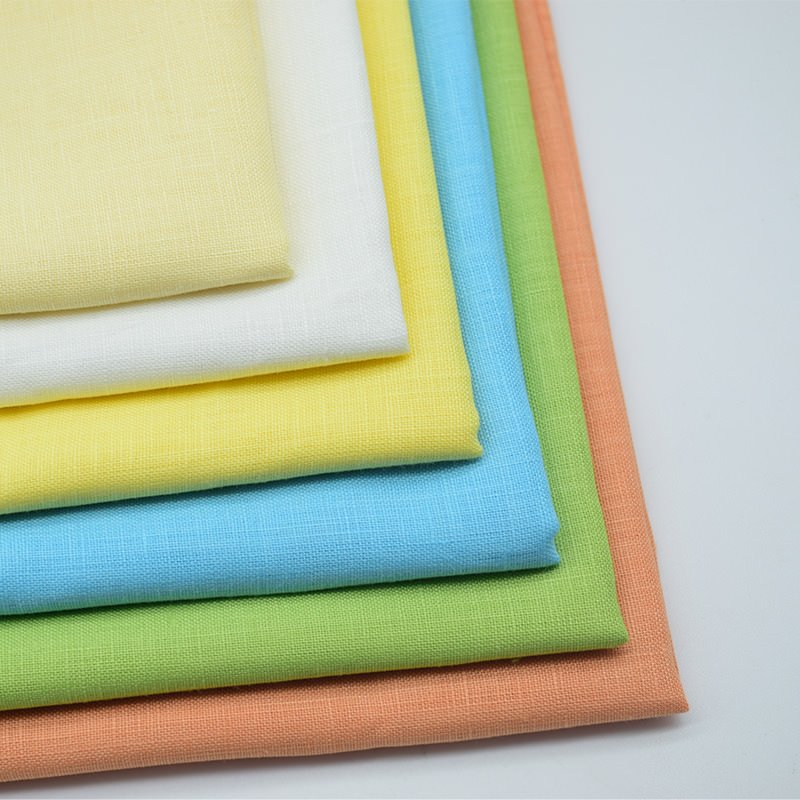 Skygen shirts cloth plain dyed soft woven solid color wholesale french irish italian 100% pure linen fabric for clothes