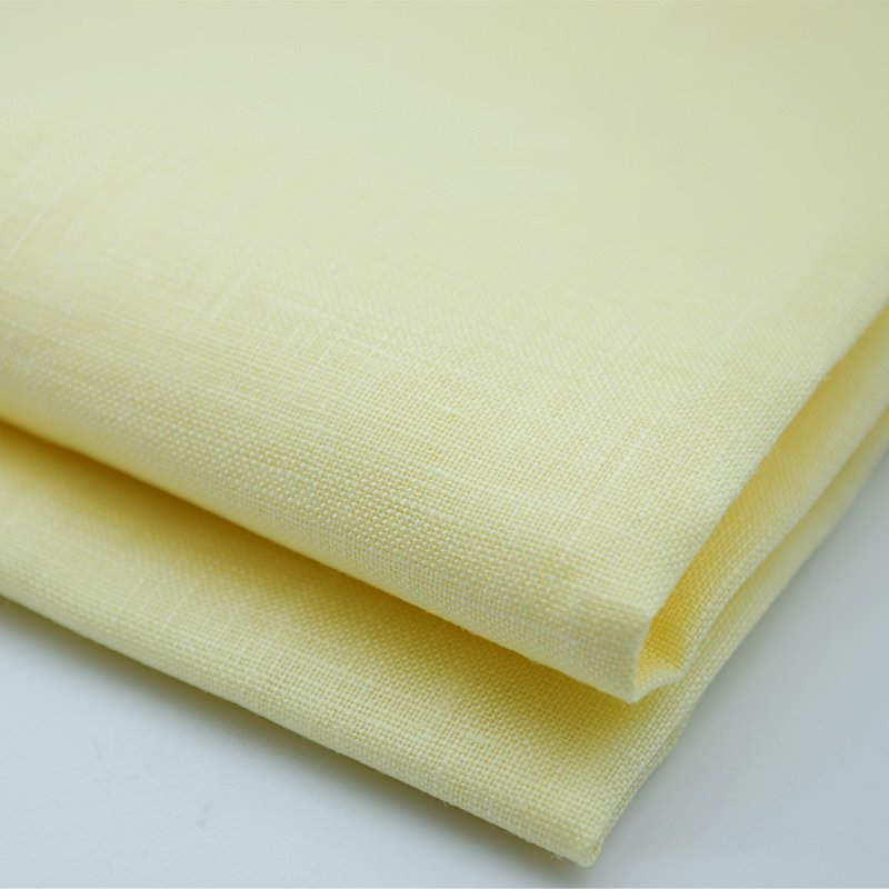 Skygen shirts cloth plain dyed soft woven solid color wholesale french irish italian 100% pure linen fabric for clothes