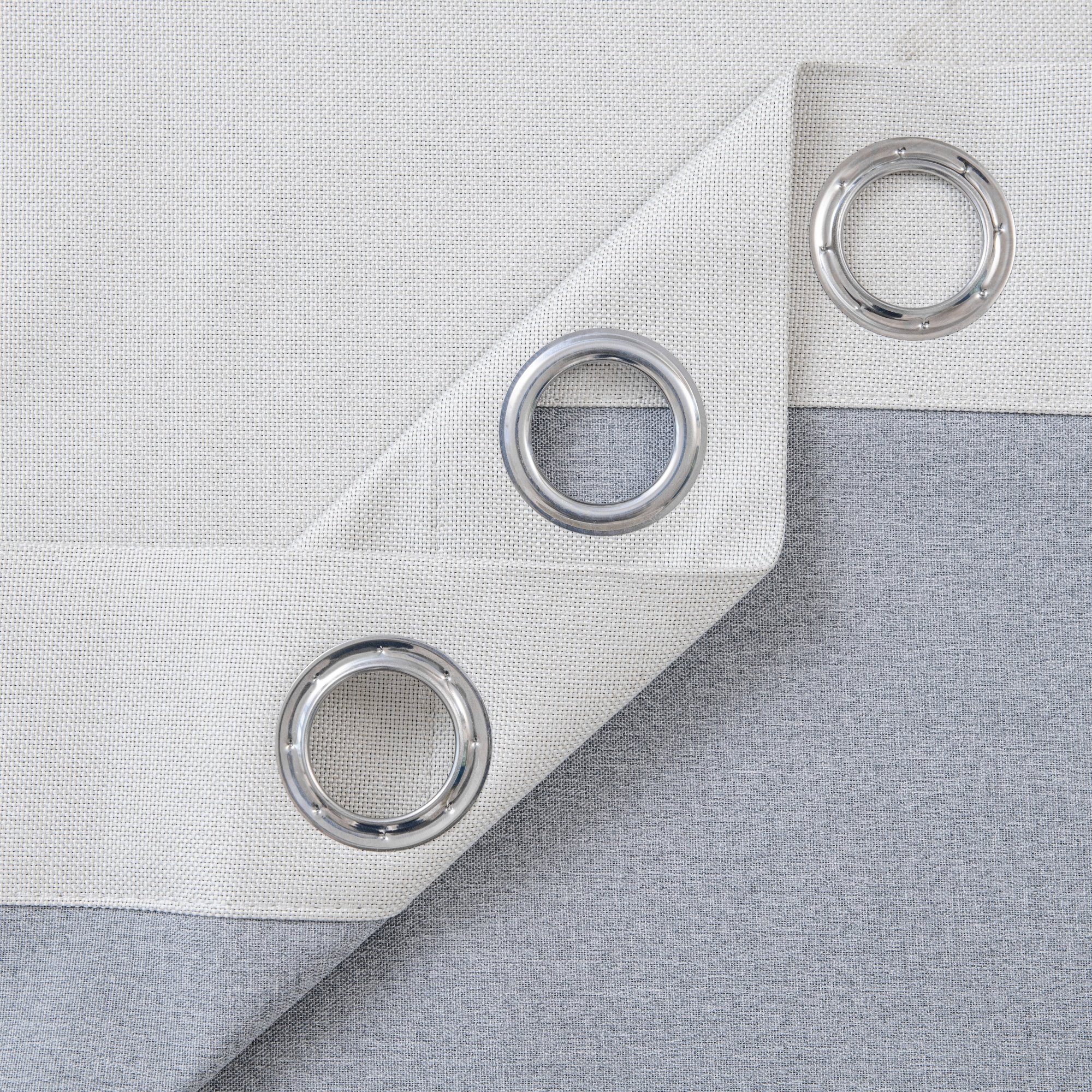 TPU Laminated Full Blackout Curtain Fabric with Double faced Linen style