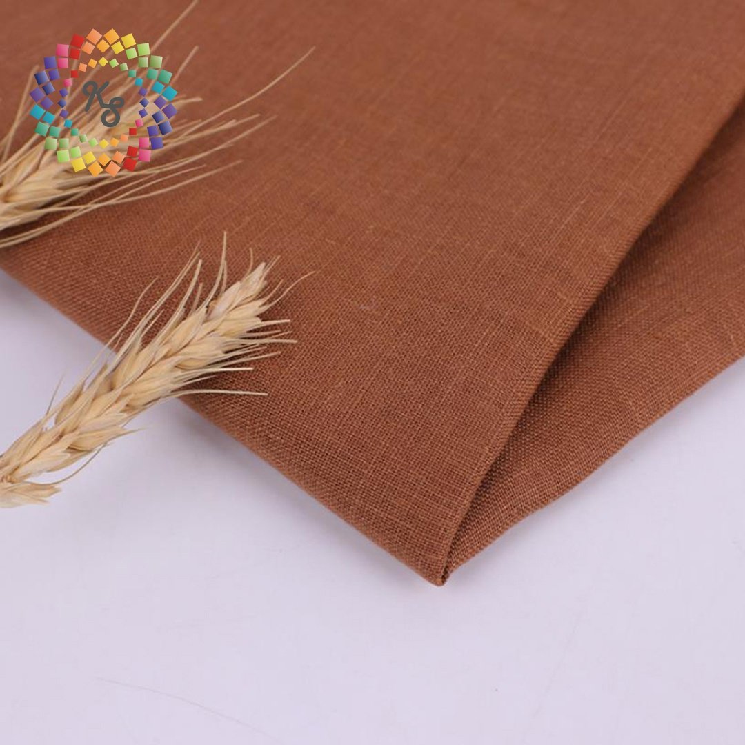 14s 100% Pure Flax Stonewashed Linen Fabric For Clothing