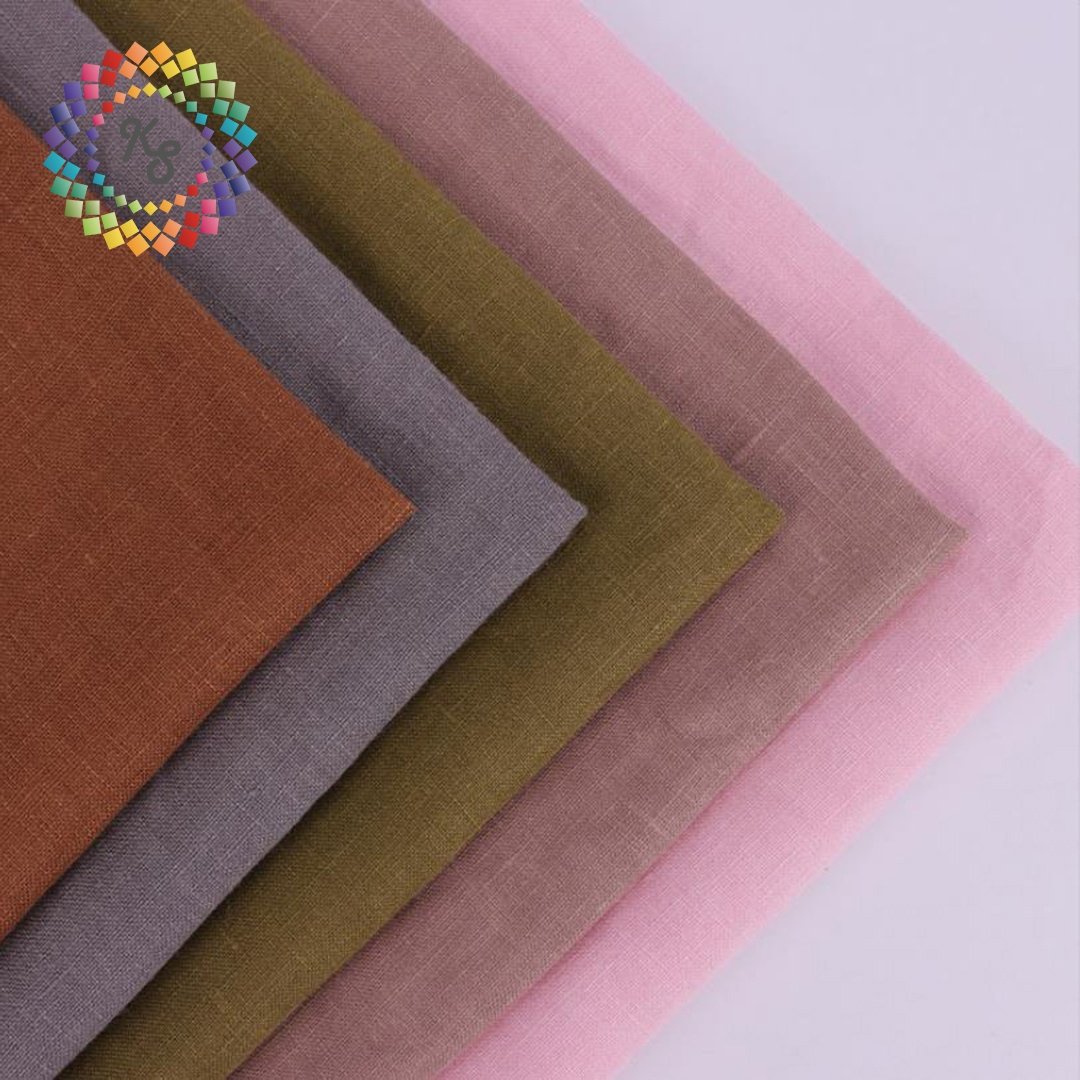 14s 100% Pure Flax Stonewashed Linen Fabric For Clothing