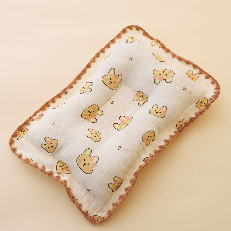 Soft Organic Muslin 3D 200TC Fabric Animal Print Newborn Baby Blanket 0-2 Years Old Breathable Sleeping Pillow Bear Fiber Baby