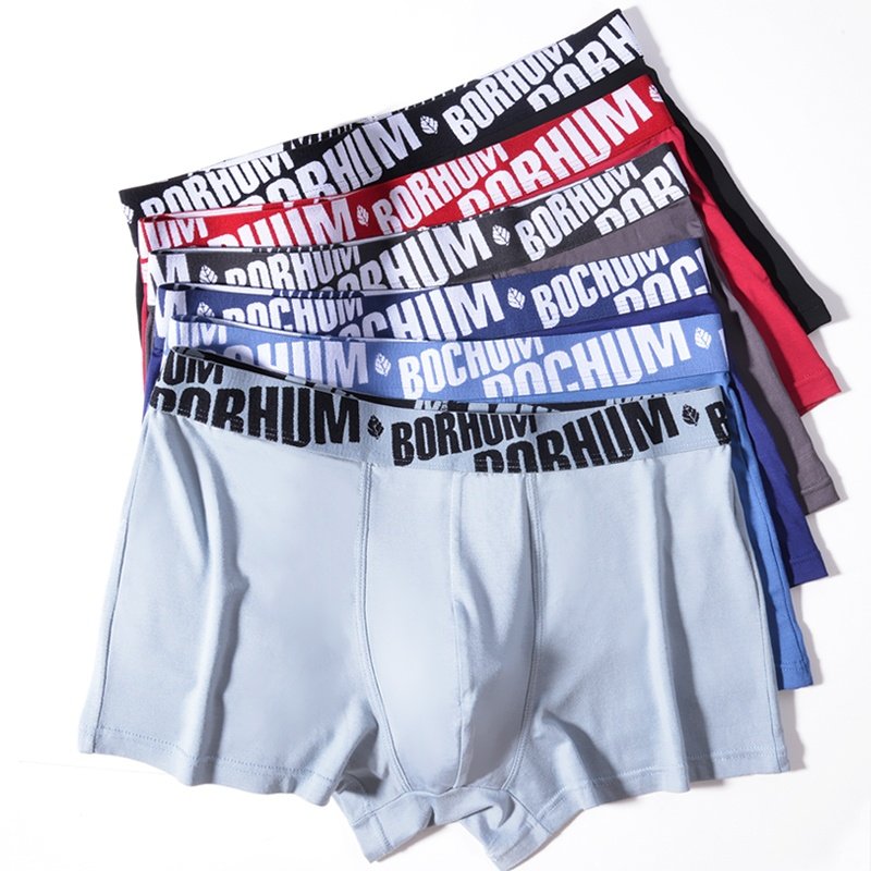 Bamboo fiber men's underwear knitted comfortable breathable classic style factory direct sales can be customized