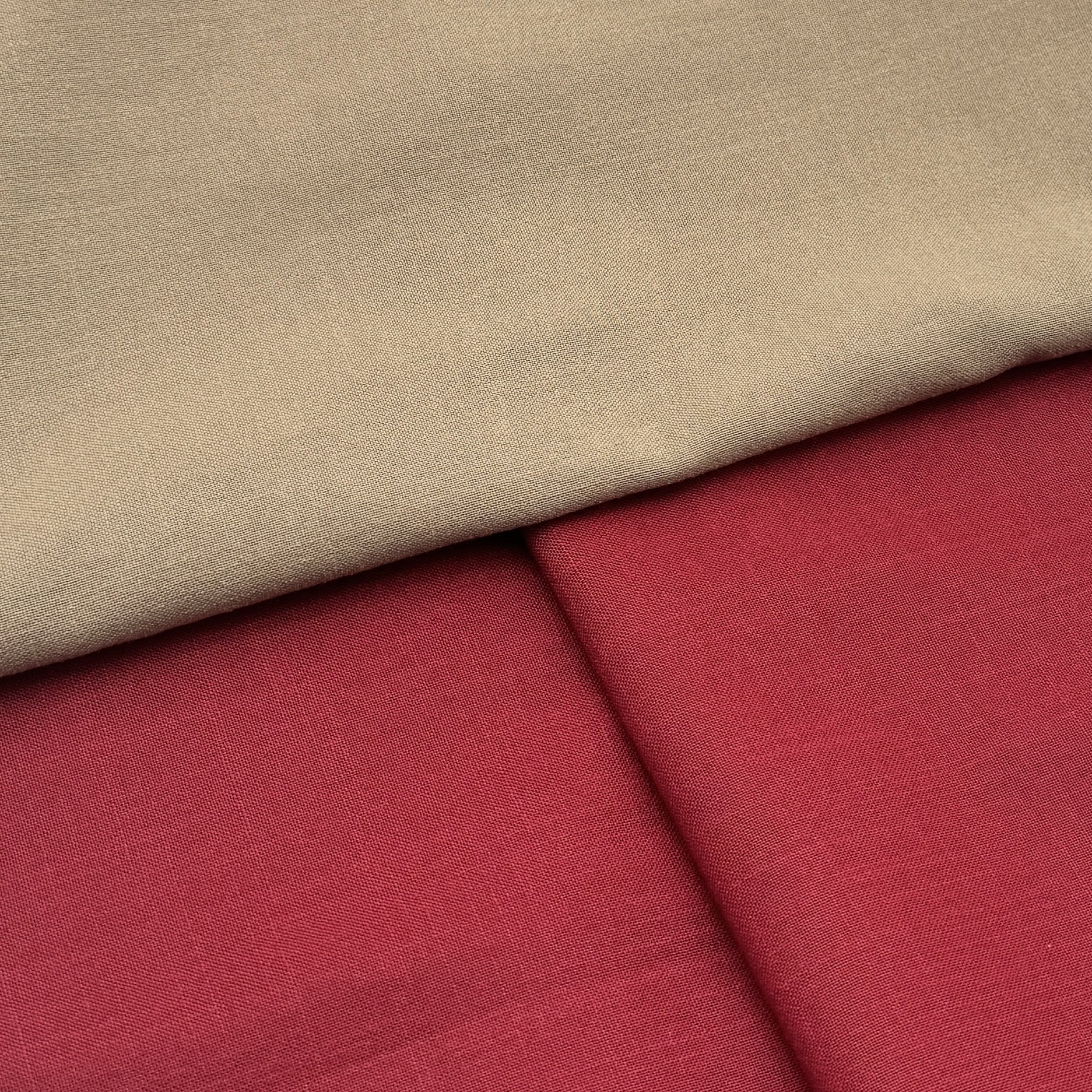 High Quality 100% Polyester Plain Linen Fabric Mens Women Linen Clothing Shirts Shorts