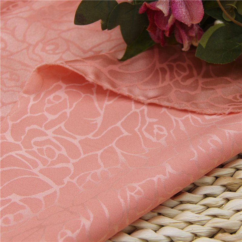 CLOTHING FABRIC WOVEN JACQUARD POLYESTER FABRIC WHOLESALE SATIN FABRIC FOR DRESS