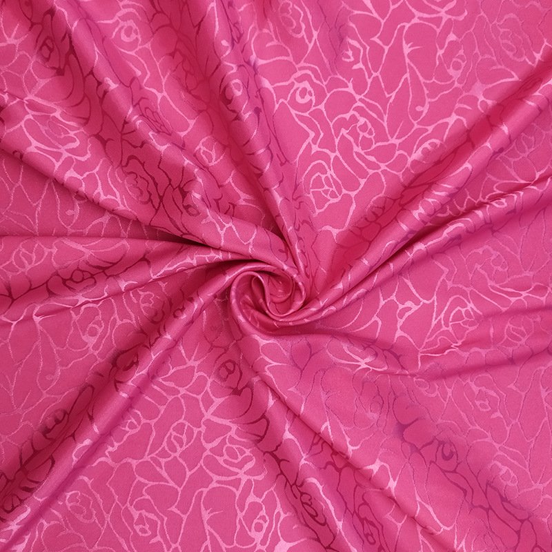 CLOTHING FABRIC WOVEN JACQUARD POLYESTER FABRIC WHOLESALE SATIN FABRIC FOR DRESS