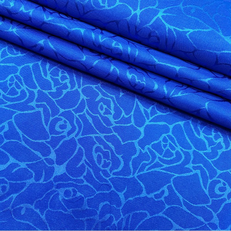 CLOTHING FABRIC WOVEN JACQUARD POLYESTER FABRIC WHOLESALE SATIN FABRIC FOR DRESS