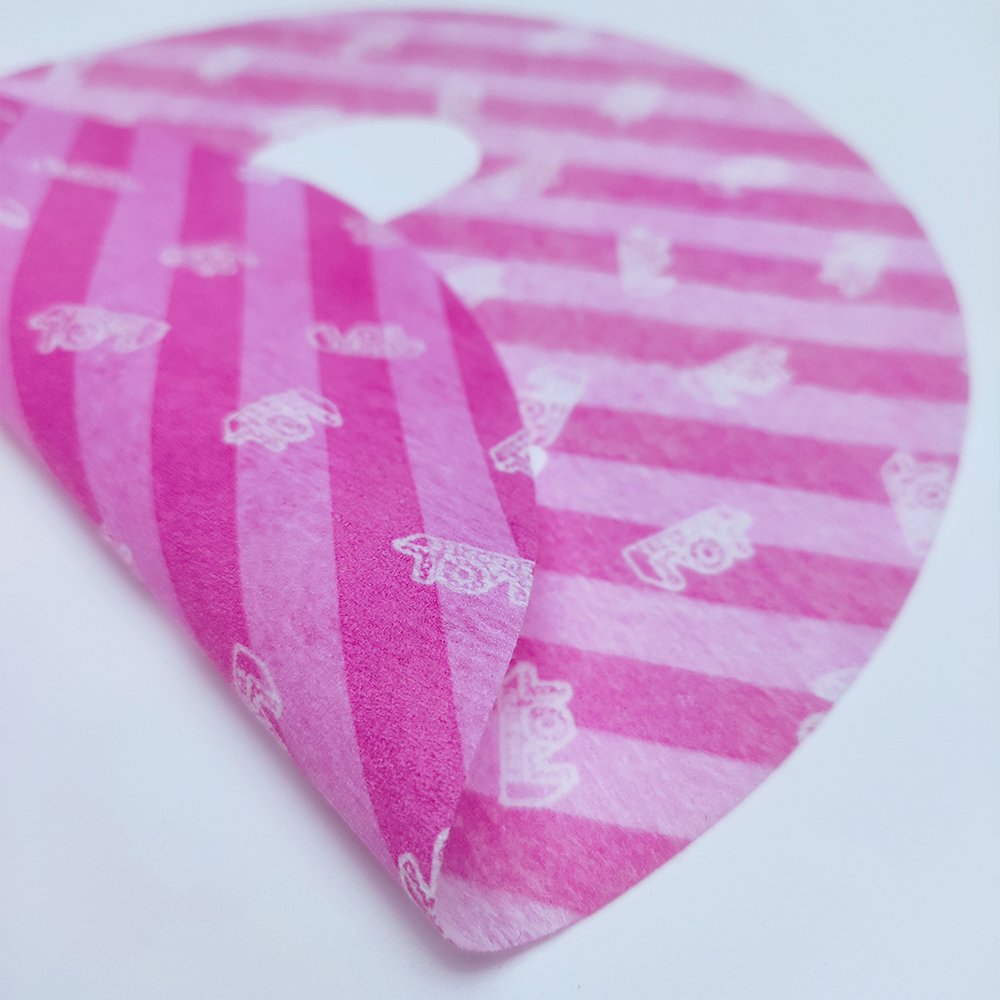 Dry Non-woven Fabric Facial Mask Paper Full Printed Face Sheet Mask With Printed For Face Mask Beauty