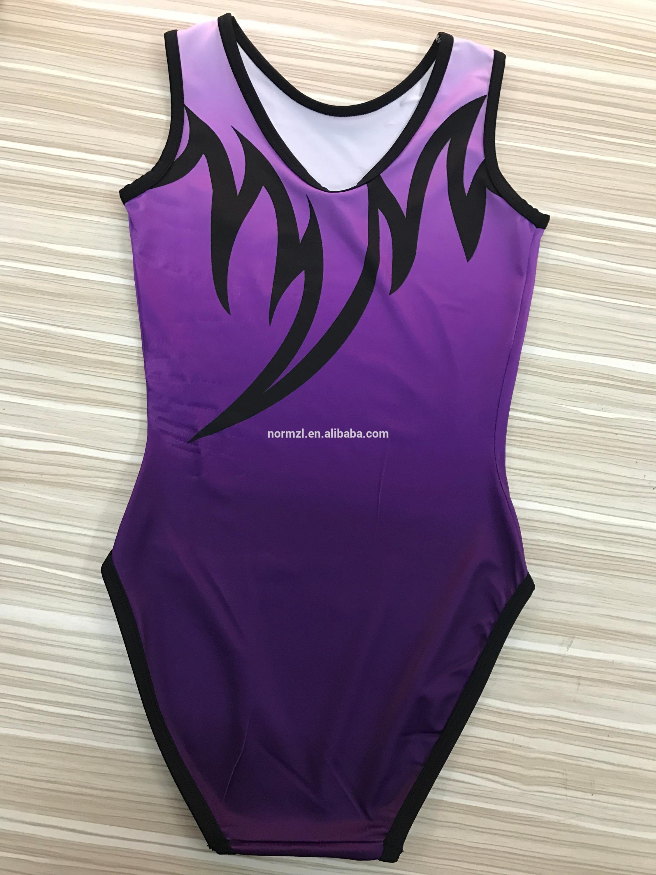 custom design children gym sleeveless ballet dancewear skatin custom sublimation wearing mens boy gymnastics competition leotard