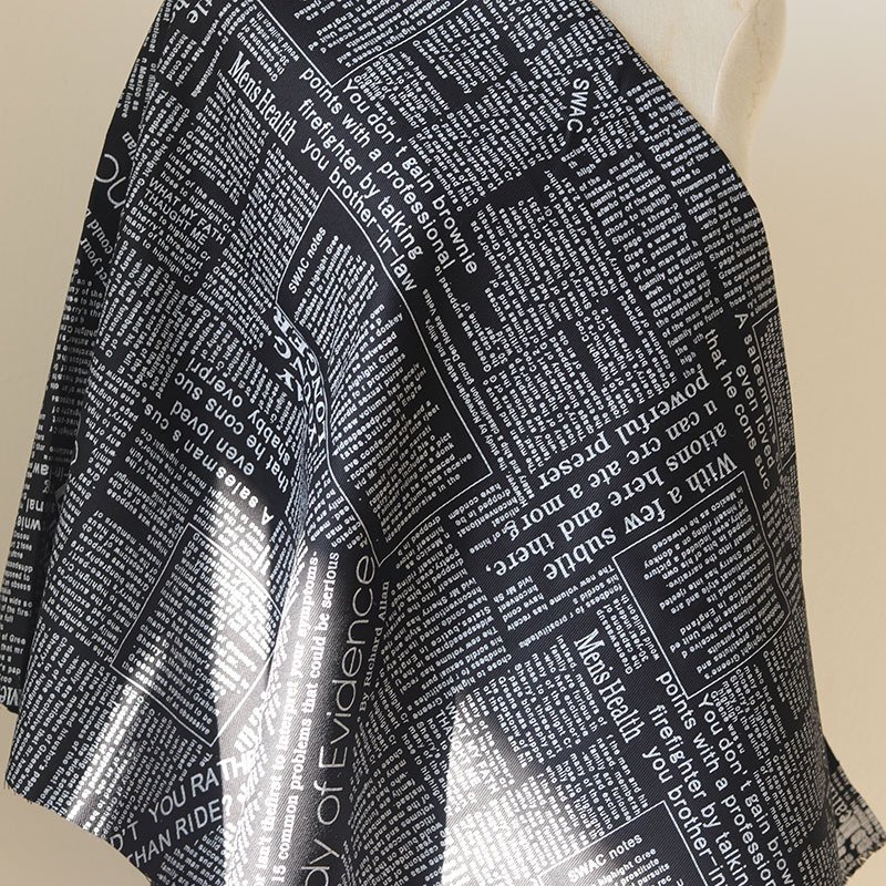 Vintage Newspaper Printed Cotton Linen Fabric Pure Cotton Yarn Card Wholesale Clothing Home Photo Decorative Cloth
