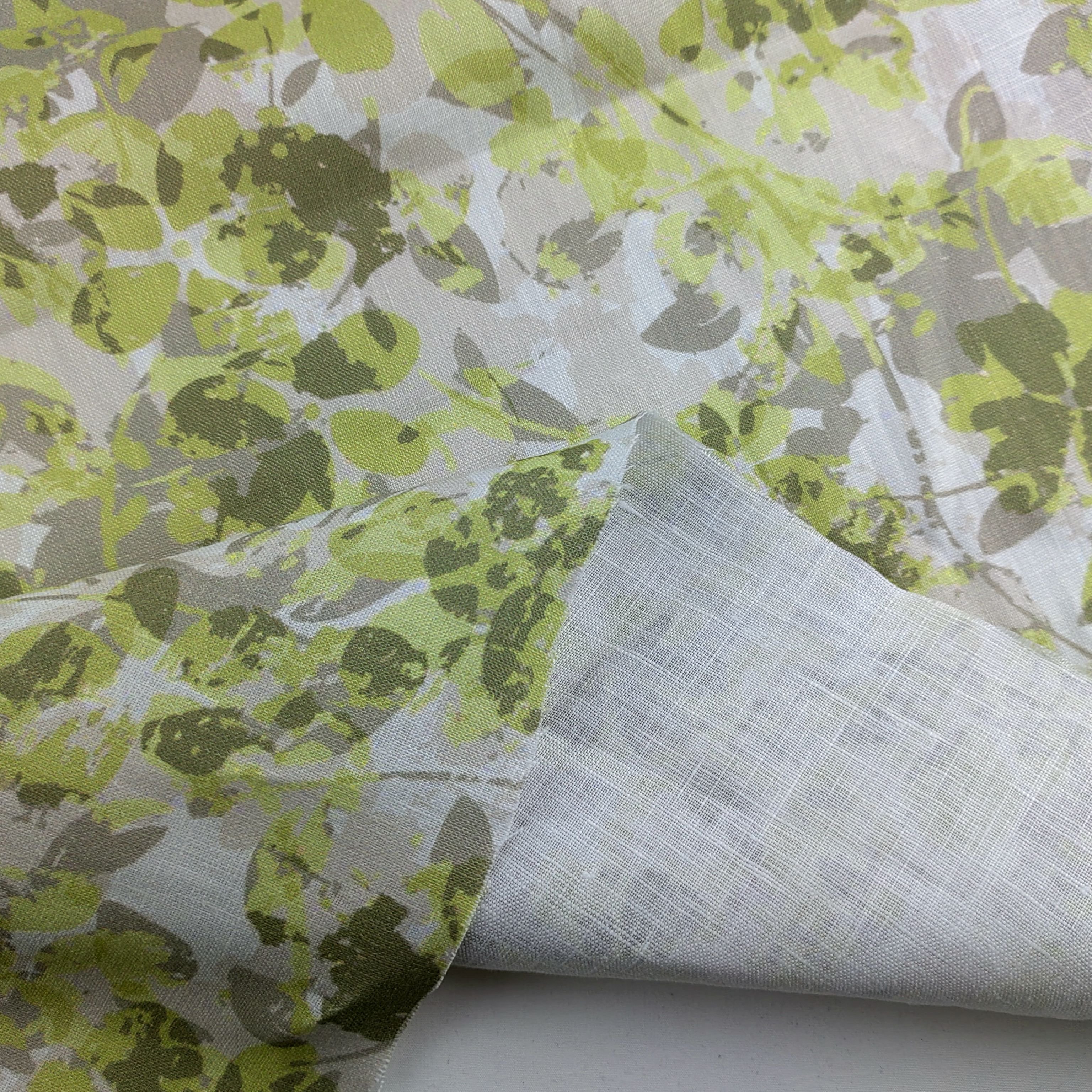 Luxury Italian design high quality comfortable hand feeling 100% Linen digital print Fabric for garments