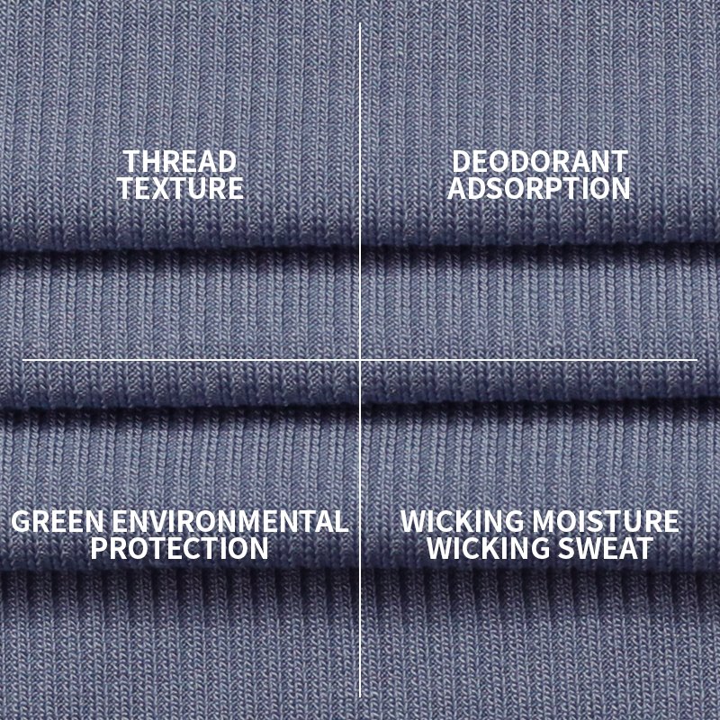 A3245 Factory 2*2 Rib 60s Bola Modal Spandex 179g Ribbed Knitted Jersey Organic Bamboo Fiber Fabric