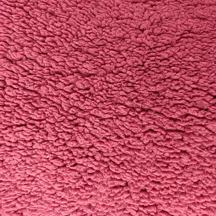 Factory Price Solid Color Soft Faux Teddy Fleece Sherpa Fabric For Blanket Jacket