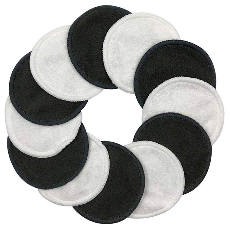 Makeup Remover Reusable Puff Washable Cotton Pads Face Cleansing Towel Make-up Discs Bag Round Bamboo Fiber Accept OEM 5000 Pcs