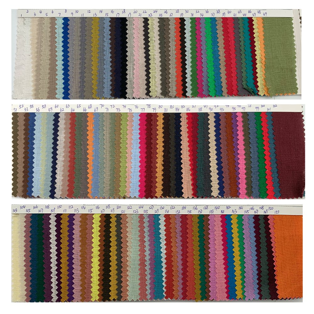 XINHE Hot Selling High Quality 100% Linen Fabric Dyed Yard Fabric For Dress Garment Baby Romper Children clothing