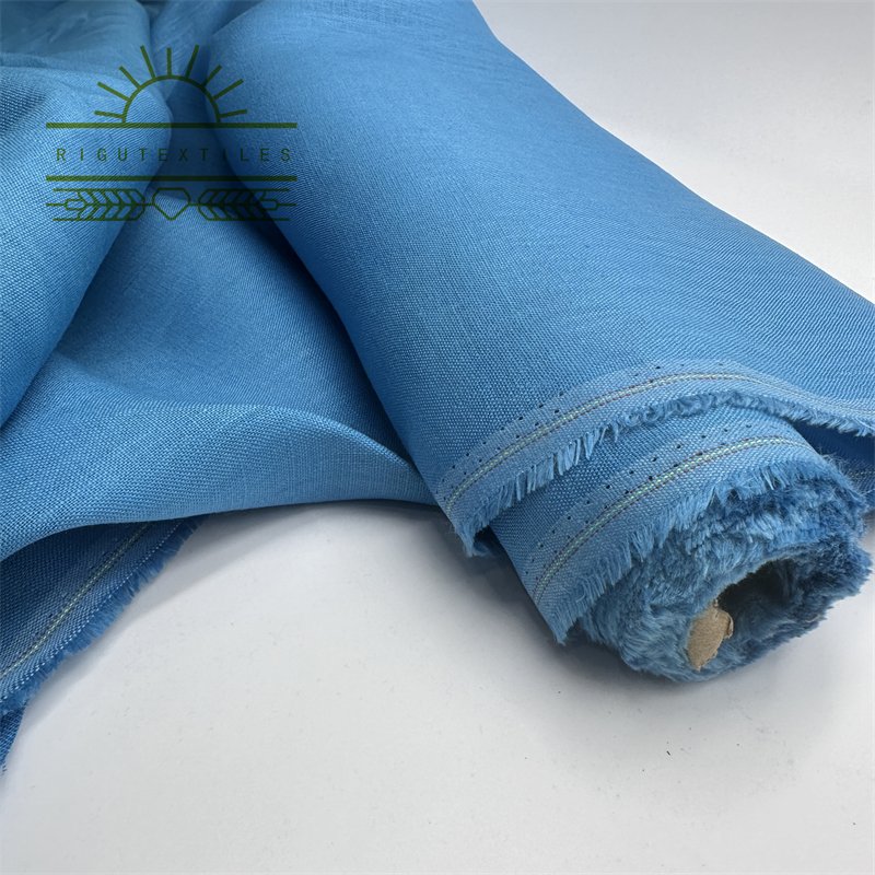 RIGU Textiles Factory Supply Eco friendly 100% linen for men's and women's suiting flax linen fabric