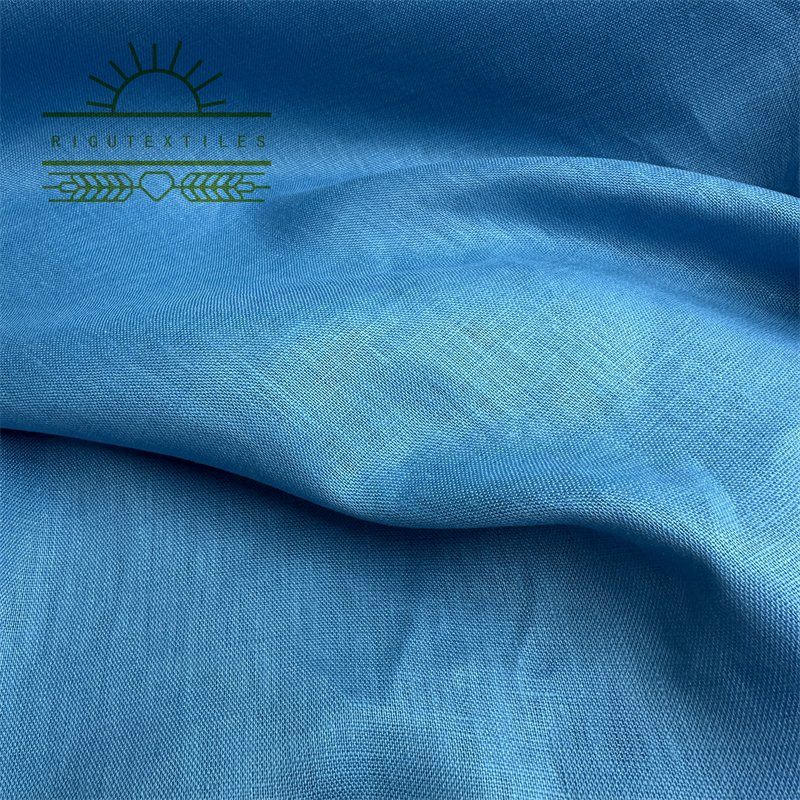 RIGU Textiles Factory Supply Eco friendly 100% linen for men's and women's suiting flax linen fabric