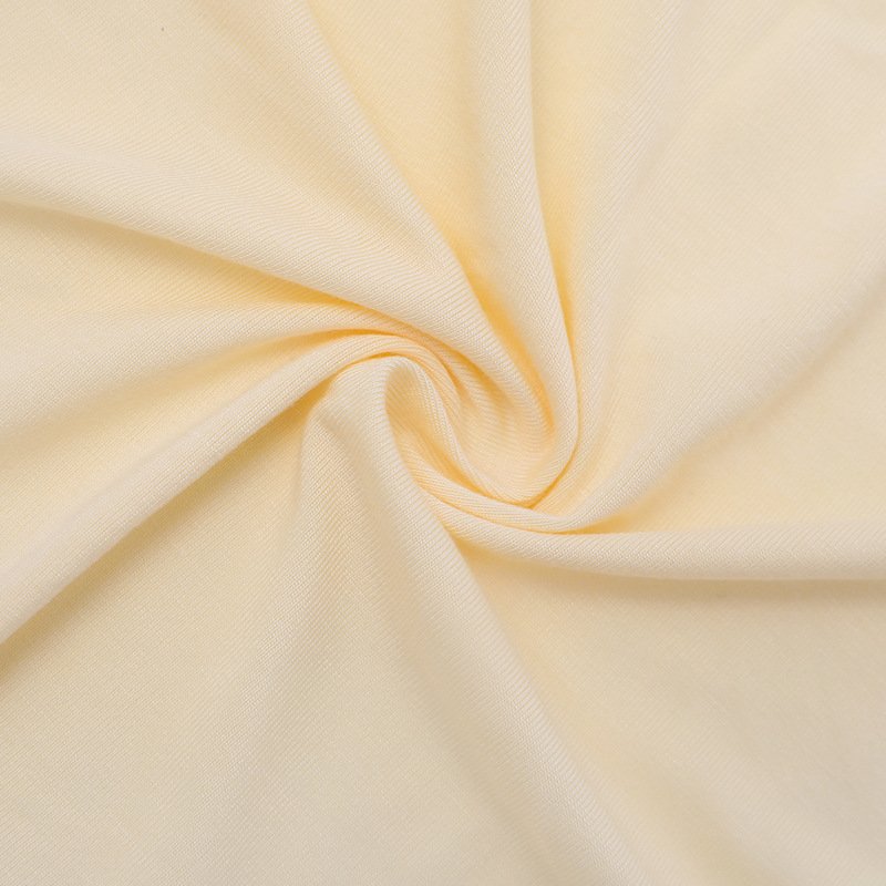 Custom Comfortable 95% Bamboo 5% Spandex Bamboo Lycra Jersey Shirt Fabric for Clothing Baby