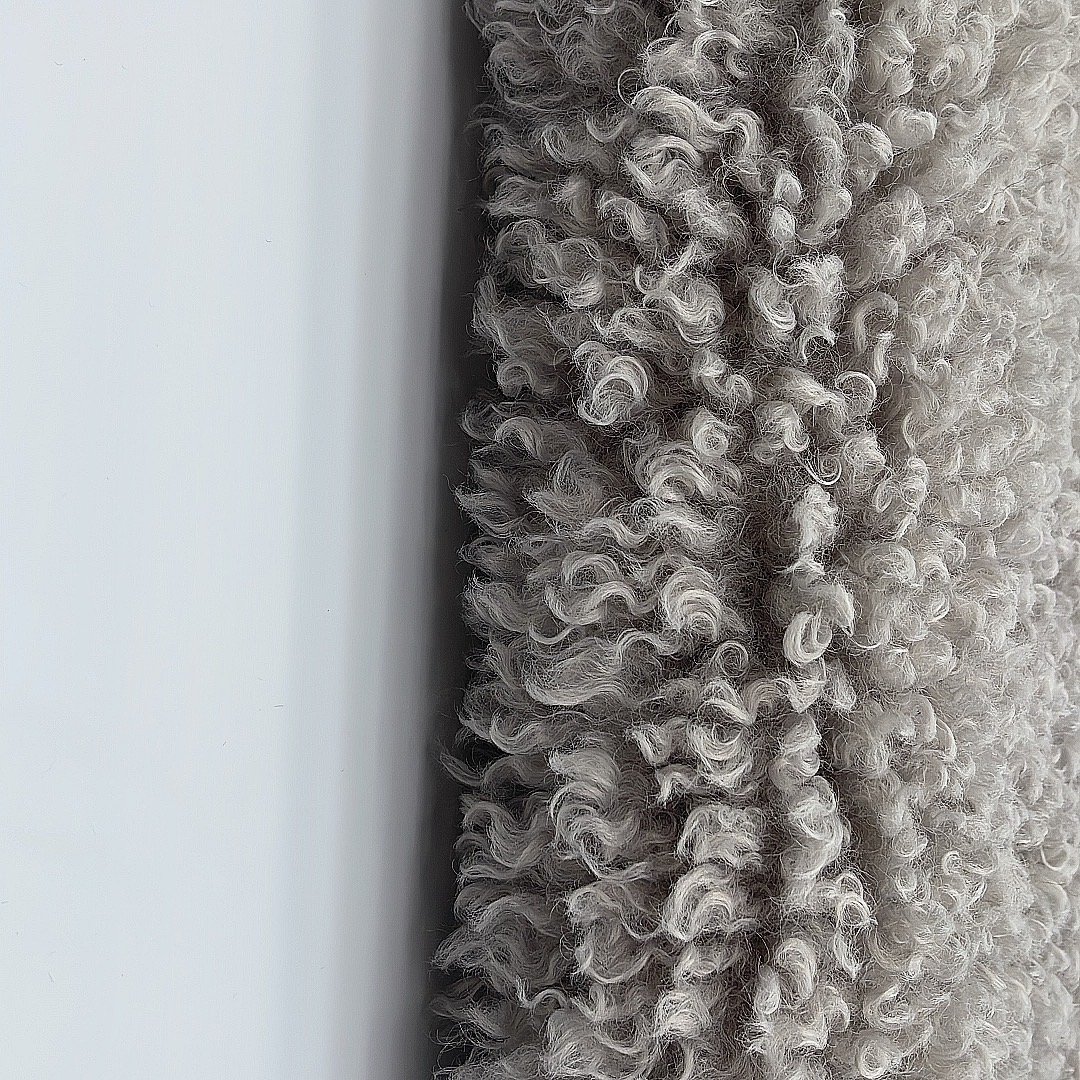 Factory Faux Fur 100% Polyester knitted Wool Fabric for toys