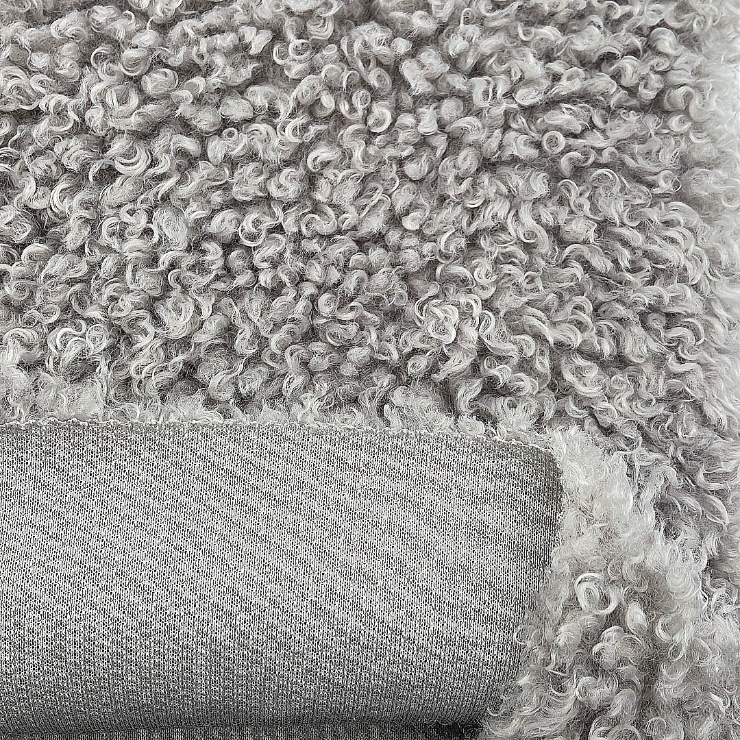 Factory Faux Fur 100% Polyester knitted Wool Fabric for toys