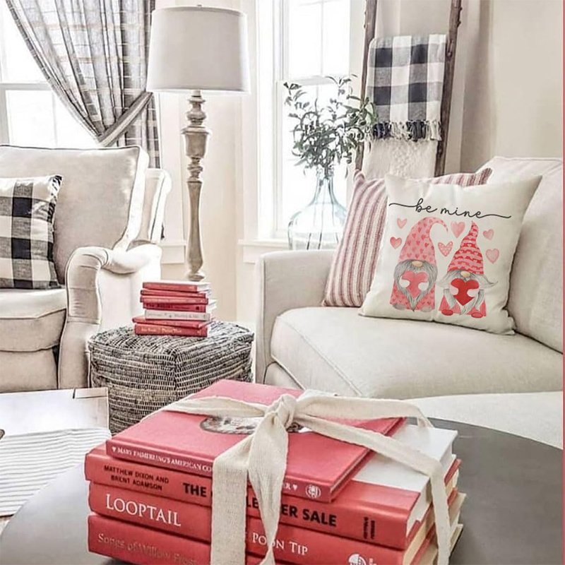 Promotional High Quality Sublimation Linen Cotton Campaign Holiday Decoration Custom Valentines Throw Pillow Case Cushion Cover