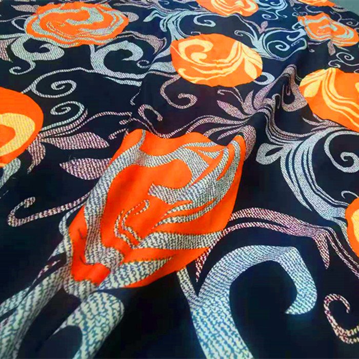 Cheap price African wax cloth design style polyester disperse printed bed linen garment fabric in the Indonesian market 85gsm